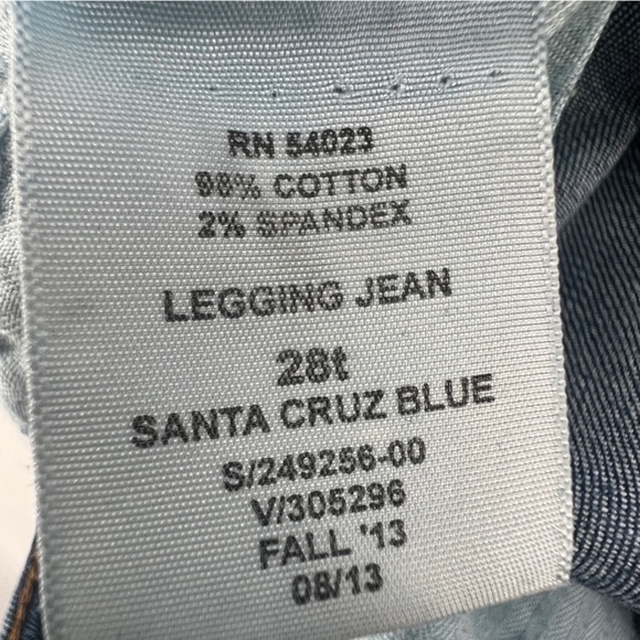 GAP 1969 Skinny Distressed Rough Hem Legging Jeans Size 28 Tall Women's - Picture 6 of 6